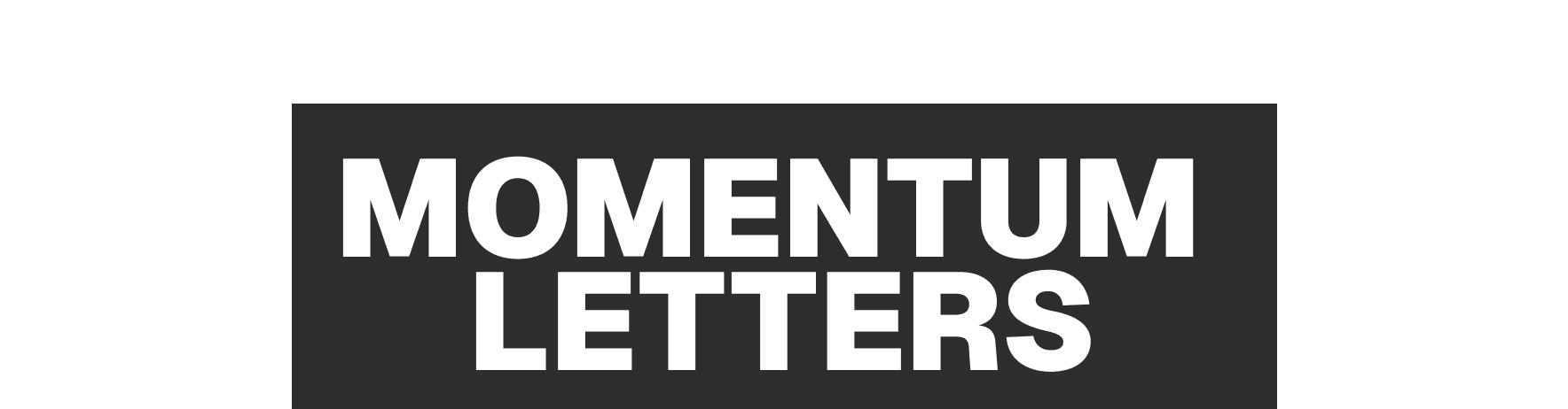 the momentum letters by map