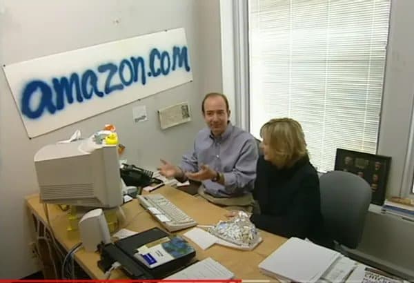 Jeff Bezos in his office
