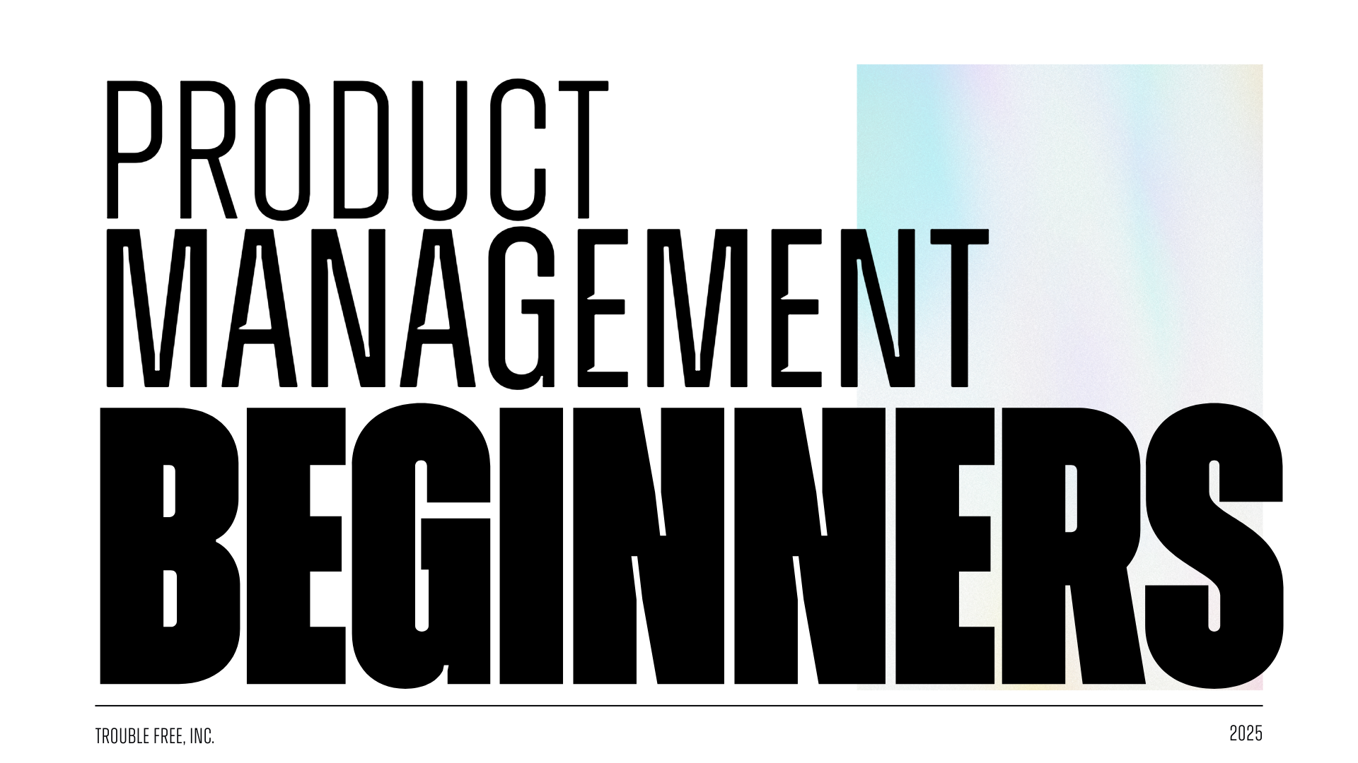 Product Management for Beginners