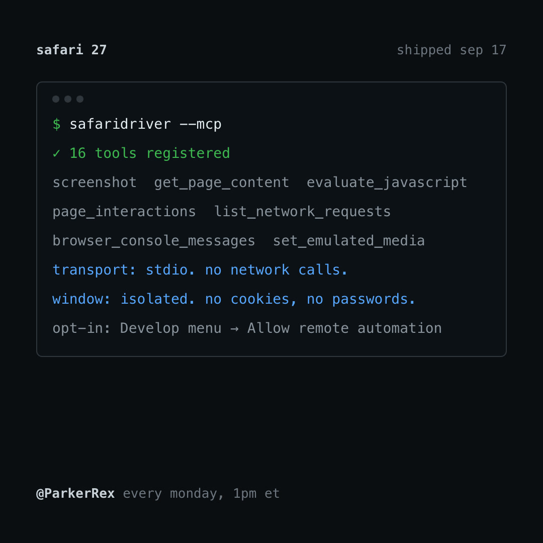 Safari MCP, illustrated